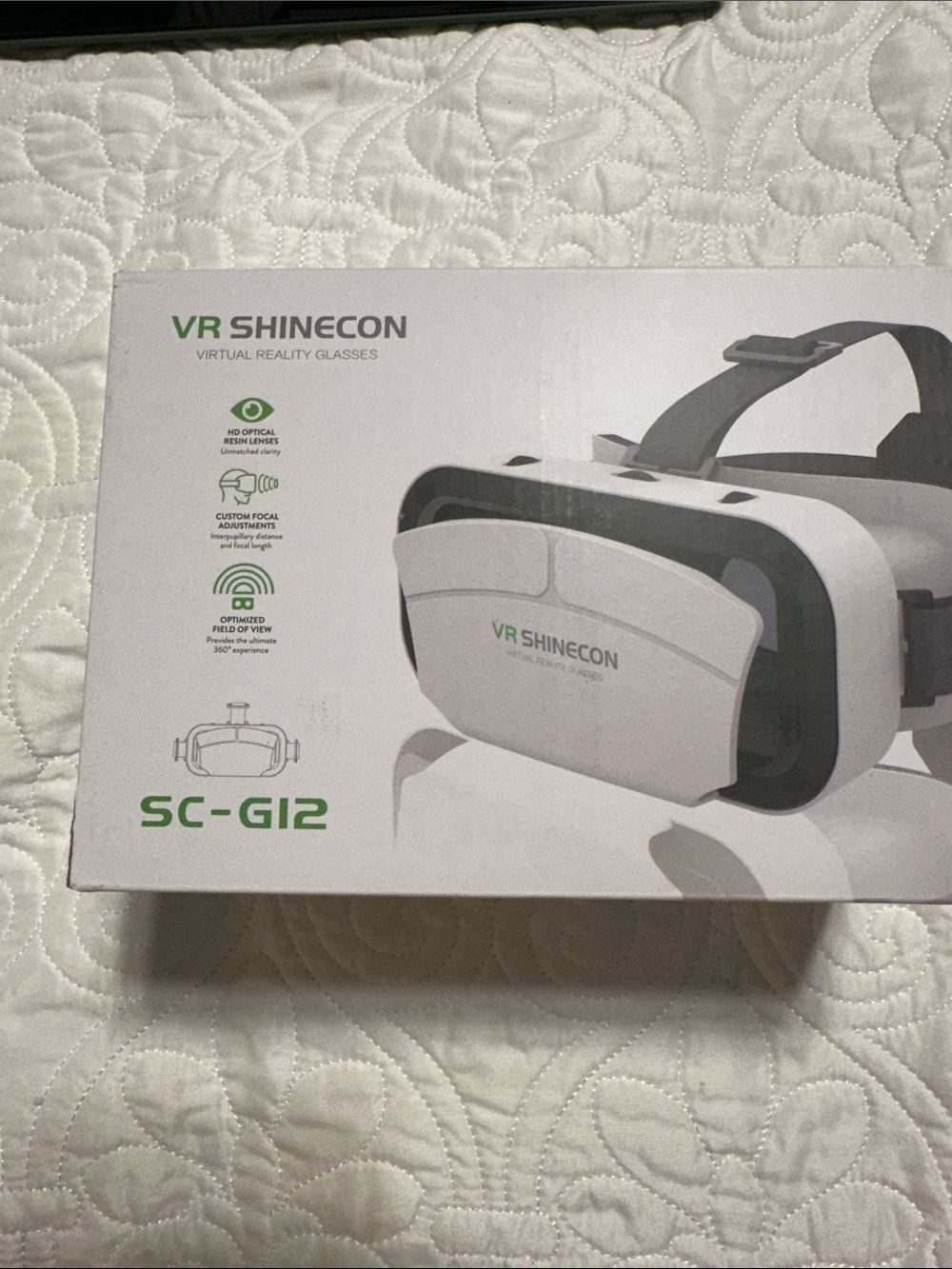 SC-G12 White VR Headset - Virtual Reality Glasses